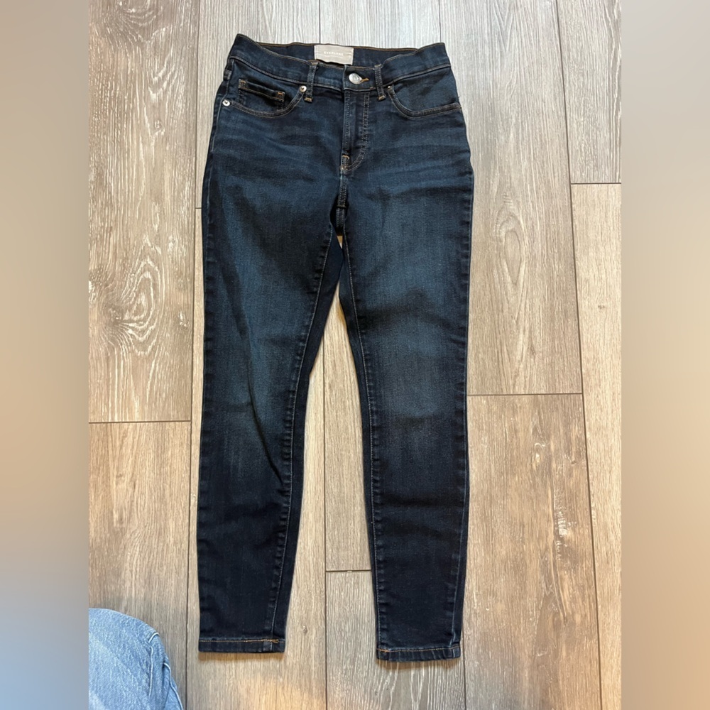 EVERLANE the Mid-rise Skinny Jean Ankle Dark Wash Size 26